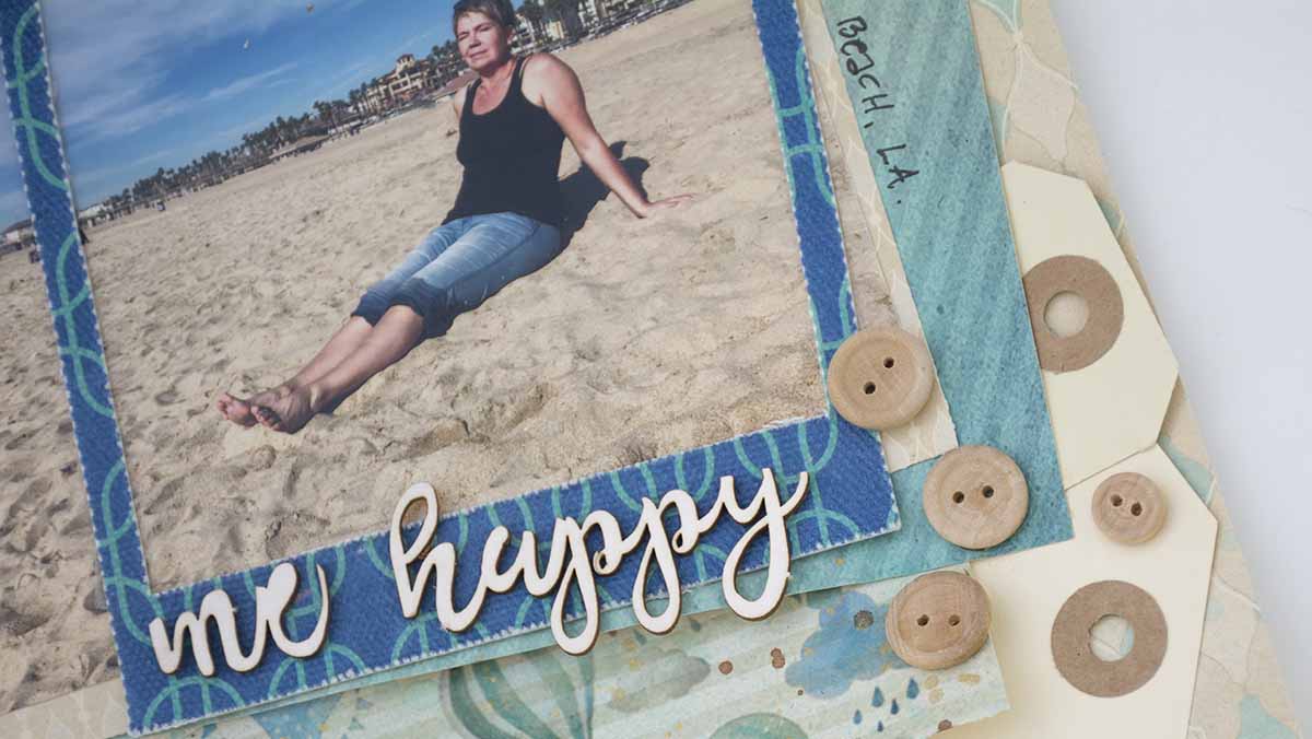 A scrapbooking layout to Challenge YOUrself