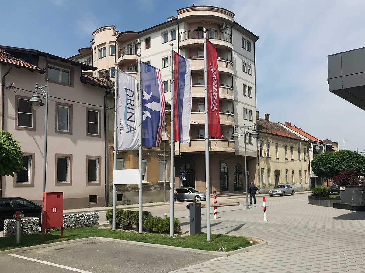 Flaggor i Bosnien